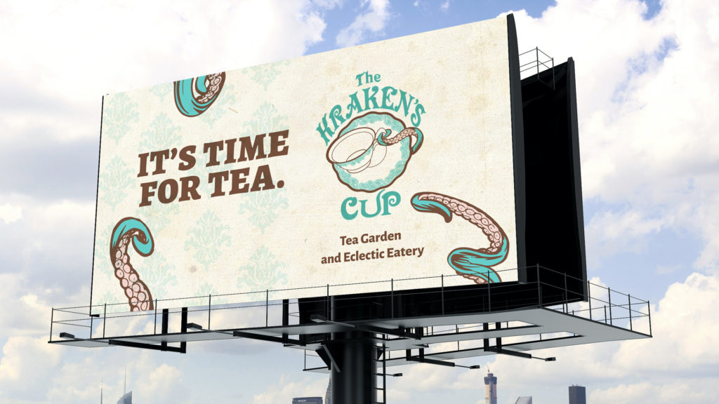 Kraken's Cup Billboard Option, brand strategy development think tank creative Jeremy Tank USA